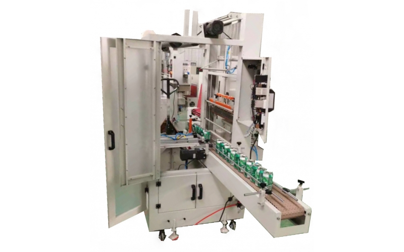 果汁牛奶袖口式全自動側入熱收縮包裝機